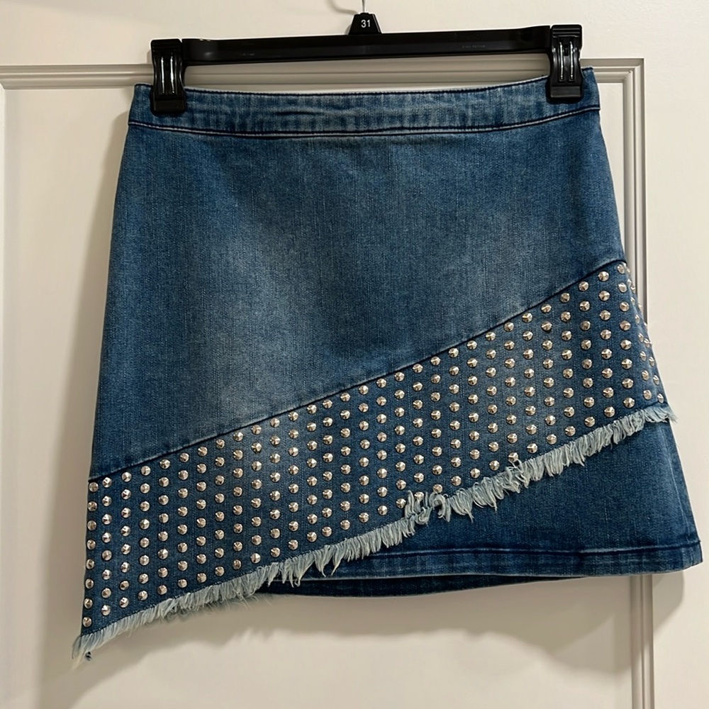 Alice and Olivia mini denim jeans skirt size 29 M